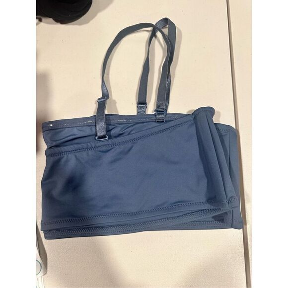 NWT- Skims Denim Swim Bandeau Bikini Top - Picture 3 of 3